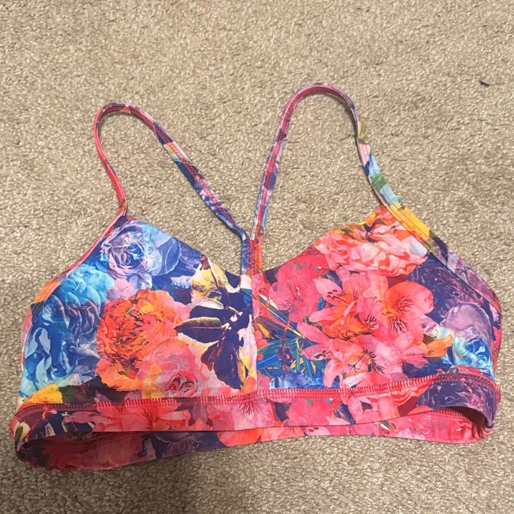 Fleo Floral Sports Bra - Multicolor - Picture 1 of 2